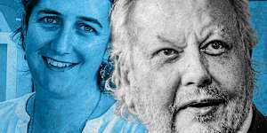 Former Kyckr chief technology officer Rebecca Glover and Richard White.