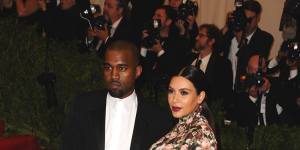 Kim Kardashian and Kanye West attend the'Punk:Chaos to Couture'Costume Institute Benefit Met Gala in 2013.