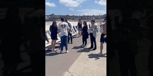 Men attempt to disrupt Israel hostage memorial at Bondi Beach