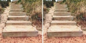 A woman visiting WA from Victoria has sued the Shire of Denmark after slipping on these steps and breaking her ankle.