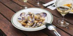 Pipis,butter beans,jamon and sherry are on the menu at Brico.