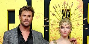 Taylor-Joy and Chris Hemsworth at the Australian premiere of Furiosa:A Mad Max Saga.