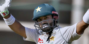 Pakistan’s Mohammad Rizwan scored a century to help his side to a draw in the second Test against Australia.