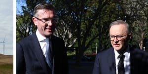 Almost $8 billion will be spent on poles,wires and other critical infrastructure connecting renewable energy zones across NSW to the national grid as part of a major deal between the Albanese and Perrottet governments to supercharge electricity supply.