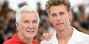 Director Baz Luhrmann and Austin Butler at the<i>Elvis</i>launch at the Cannes film festival.