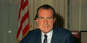 Historians have given Richard Nixon extremely low marks for integrity for his behaviour during the Watergate scandal.
