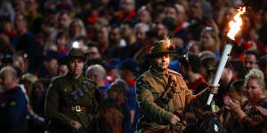 The pre-game ceremony moved the bumper crowd at the MCG.