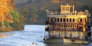 Ebb and flow ... the PS Murray Princess cruises elegantly down the river.