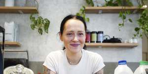 Jade Morgan is the manager at Leeroy cafe in Vermont. The suburb has the highest median coffee price in Melbourne. 