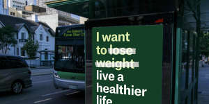 Juniper artwork of its weight loss ads,published to its Facebook page.