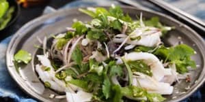 Thai-style squid salad.
