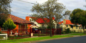 Red-brick homes pictured in Braybrook in 2006.