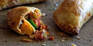 Tuna,olive and egg empanadas;great for a picnic or to get a party started.