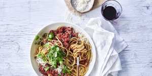 Vegetarian cauliflower ragu pasta recipe. 