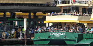 Ferries were packed over the Easter long weekend.