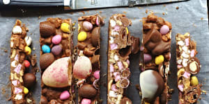 Easter egg rocky road. Rocky road recipes for Good Food online for Easter 2018.