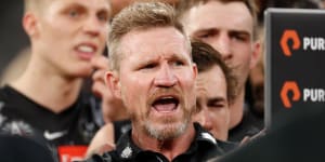 Collingwood coach Nathan Buckley