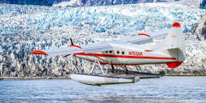Glacial flightseeing with Wings Airways lets you soar over the region’s five glaciers.