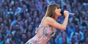 Taylor Swift performs the first of three concerts at the MCG.