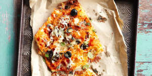 Food. Stephanie Alexander's easter brunch. Easy pizza. SHD SUNDAY LIFE Picture by VANESSA LEVIS SLIFE120408