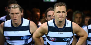 Team first:Geelong skipper Joel Selwood will play on in 2022.