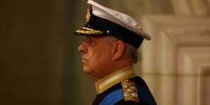 Prince Andrew was permitted to wear military attire despite no longer being a working royal.