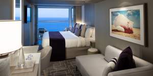 Plenty of room to spread out in Celebrity Edge’s staterooms.
