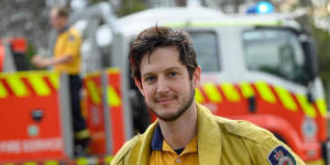 Rory Amon is a volunteer with the Rural Fire Service (RFS).