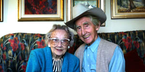 Smokey and Dot at their Lane Cove home in 2003.