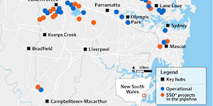 Data centre locations in Sydney