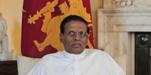Sri Lanka president vows to'eradicate terrorism',bring stability before election