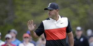 Koepka leads,Tiger struggles in PGA Championship first round