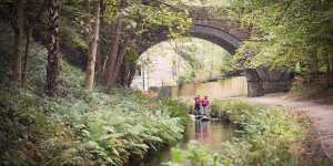 You can travel between Pontcysyllte and Llangollen via the canal,either on a cruise or by walking or cycling the tree-shaded path.