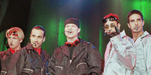 Some of Martin’s earliest songs were written for the Backstreet Boys;six of them feature in the show.