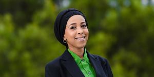 Greens councillor Anab Mohamud,who has been on leave since July as she faces assault charges.