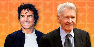 Tom Cruise is 61,but doesn’t look it. Harrison Ford is 81 and looks authentically fabulous.