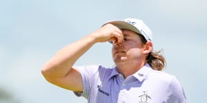 ‘No words’:Cameron Smith breaks down in tears after Australian PGA nightmare