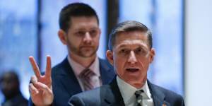 Retired general Michael Flynn,Trump's national security adviser,travelled to Russia last year for a gala sponsored by the network,RT.