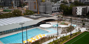 Gunyama Park pool at Green Square opened last week.