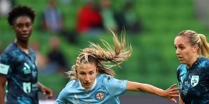 Sydney FC’s Mackenzie Hawkesby in action.