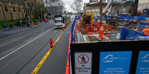 Public projects such as Melbourne’s Metro Tunnel continue to help the economy grow.