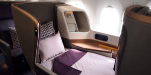 Ready to relax aboard Singapore Airlines’ long-haul Airbus A350-900.