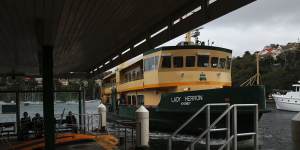 The Lady Herron has been tied up at the Balmain shipyard for the past two weeks.