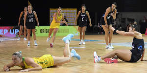 The Diamonds were clinical in their first half but became exhausted after the first thirty minutes of the game. 
