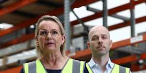 Opposition Leader Sussan Ley at a press conference in Sydney on Wednesday.
