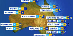 National weather forecast for Sunday November 17