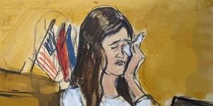 Former White House assistant to then-president Donald Trump,Madeleine Westerhout weeps on the stand describing how she lost her White House job.