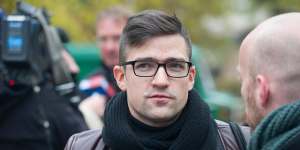 Martin Sellner,leader of the right-wing Identitarian Movement of Austria.