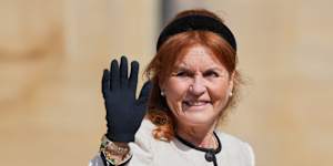 Sarah Ferguson,the former Duchess of York,in April 2025.