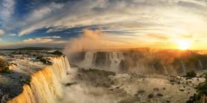The Iguazu Falls at fuller times.